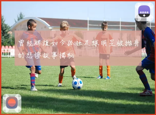 曾经辉煌如今孤独足球明星被抛弃的悲惨故事揭秘